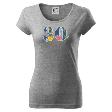 Květinové číslo kreslené - 30