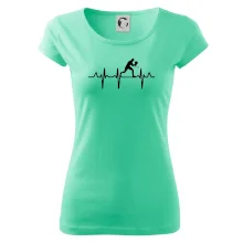 EKG stolní tenista stojící