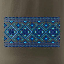 Ukrajinský vzor - modrý