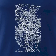 Černobílá mapa Liberec