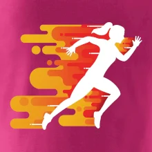 Běhání - oranžová žena