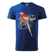 Papoušek na listnatém stromě