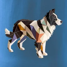 Border colie slepená z papíru