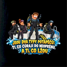 Dva typy potápěčů v neoprenu