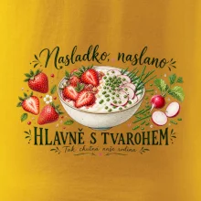 Nasladko naslano hlavně s tvarohem