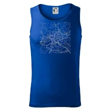 Praha - Mapa s vodními toky