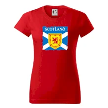 Skotská vlajka s erbem lva