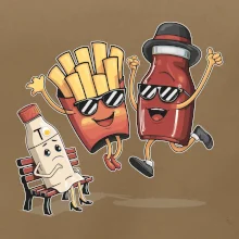 Souboj o hranolky kečup tatarka