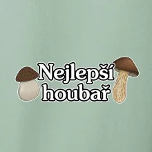 Nejlepší houbař - nápis s houbama