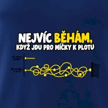 Nejvíc běhám když jdu pro míčky k plotu