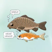 Hezké Vánoce Kapr a Koi kapr (Hana-creative)