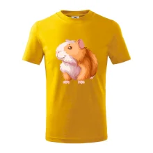 Morče - kreslené, bílo oranžové