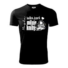 Černobílá holka, která miluje knihy - Vaše jméno