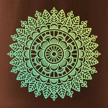 Mandala zelenožlutá