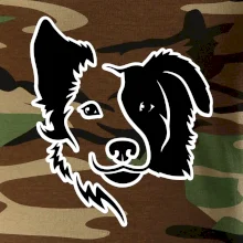 Border kólie obrys hlavy