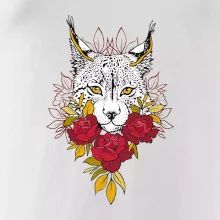 Rys s červenými růžemi  (Pecka design)