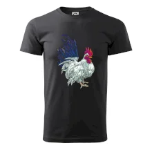 Kohout kreslený bílý