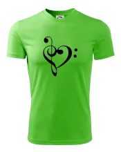 Houslový klíč srdce