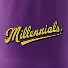 Generace Y - Millennials žlutý nápis