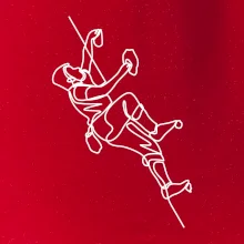 Lezecká stěna jedním tahem