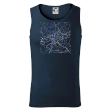 Praha - Mapa s vodními toky