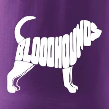 Bloodhound nápis v těle