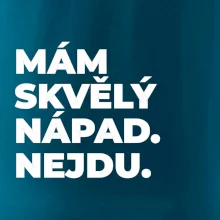 MÁM SKVĚLÝ NÁPAD. NEJDU.
