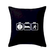 Eat sleep run čtverce