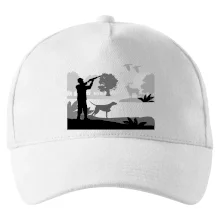 Lovec a ohař v lese