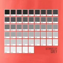 50 barevných odstínů šedi