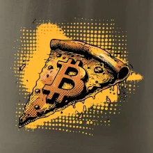 Bitcoin oranžová pizza