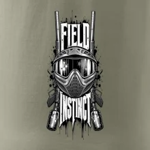 Černobílá maska field instinct paintball
