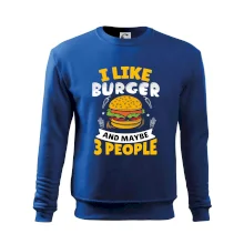 I like burger and maybe 3 people