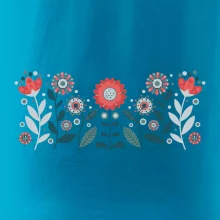 Folklor - květiny v řadě