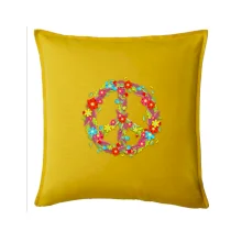 Peace symbol červené květiny