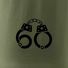 Narozeninové tričko pro policajta - pouta 60