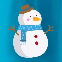 Sněhulák se šálou