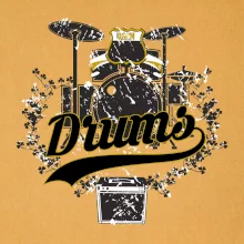 Drums - kreslené bubny