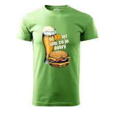 Pivo a burger vím co je dobrý