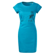 Kreslený rybář na pařezu