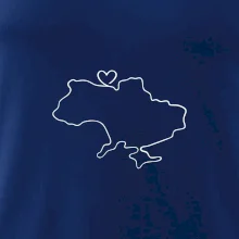 Mapa Ukrajiny - srdce