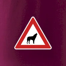 Dopravní značka - Pozor vlk