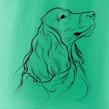 Anglický kokršpaněl černá kresba