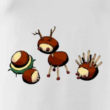 Kaštanová zvířátka - v řadě