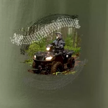 ATV čtyřkolka v lese