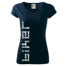 Biker nápis na výšku řetěz