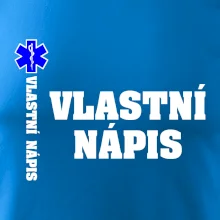 Hvězda života - vlastní nápis vpředu a vzadu