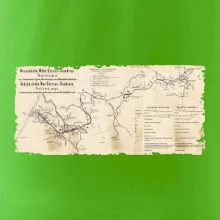 Mapa Báňské dráhy z Moravské Ostravy do Doubravy