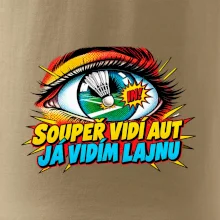 Badminton soupeř vidí aut já lajnu
