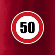 Dopravní značka - omezení rychlosti 50